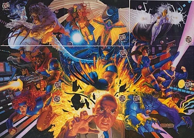 COMPT SET 9 CARD PUZZLE~X-MEN TEAM PORTRAIT~1994 FLEER ULTRA~NM/M~FREE SHIP - Image 1 of 2