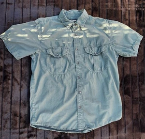 C.C. Filson Shirt Men’s M Green Button Up Outdoor Hiking Camping Hunting - Picture 1 of 8