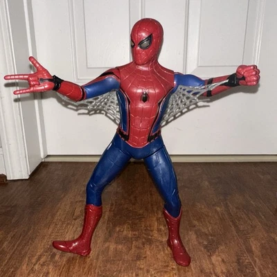 15" SPIDERMAN Homecoming Tech Figure 2017 Hasbro Marvel Talks/Eyes Light Up — 第 1/4 张图片