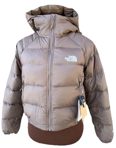 Neu mit Etikett $ 220 Gr. S North Face Hydrenalite Daunen gefütterte Hoodie-Jacke mit durchgehendem Reißverschluss braun - Bild 1 von 17