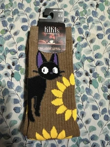 Studio Ghibli® Kiki's Delivery Service Jiji Floral Crew Socken - Bild 1 von 3
