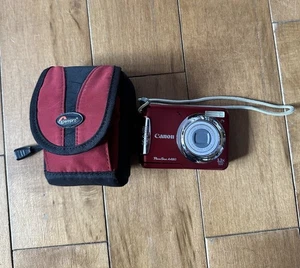 Canon PowerShot A480 10.0MP RED Compact Digital Camera — TESTED & WORKING READ** - Picture 1 of 10