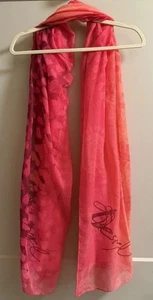 Schicker Desigual Schal Halstuch Tuch orange rosa burgund 75x 42 cm Boho Sunset - Bild 1 von 6