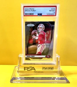 Brock Purdy PSA 8 !  2024 Panini Prizm ! - Picture 1 of 2