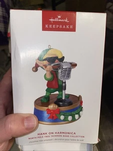 Hallmark Keepsake Ornament North Pole Tree Trimmers Band Hank On Harmonica 2024 - Picture 1 of 1