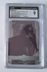 2024 Marvel Metal Avengers Scarlet Witch Magenta Printing Plate #121 1/1 CGC 9💎 - Picture 1 of 2