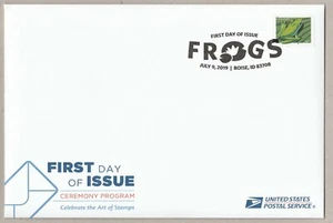 US 5397 Frogs American Green Tree Ceremony Program FDC 2019 - Picture 1 of 1