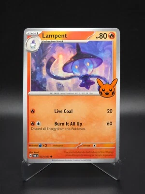 Lampent 2024 Trick Or Trade Halloween Stamp Pokemon TCG Holiday 037/167 - Image 1 of 2