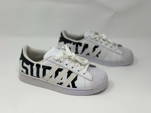 Scarpe sneakers Adidas Originals Youth Superstar bianco nero taglia 1