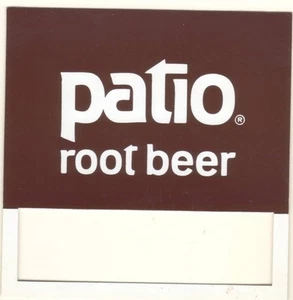 Patio Root Beer Vending Machine Insert, Push Button Style, 3 1/2" x 3 1/2" - Picture 1 of 1