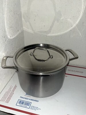 Made For Italic Pentola Stock in Acciaio Inox 7,5 Qt con Coperchio - Immagine 1 di 4
