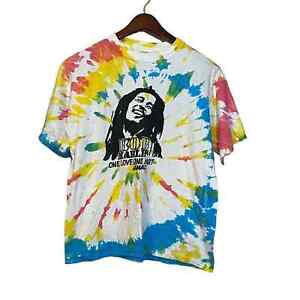 Bob Marley Shirt Rock Icons Tie Dye Portrait Shirt Size XL