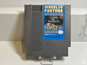 Wheel of Fortune Family Edition - 1990 NES Nintendo Game - Cart Only - TESTED!