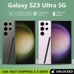 NEW SEALED SAMSUNG GALAXY S23 ULTRA 5G 256/512GB UNLOCKED GSM CDMA Smartphones - Picture 1 of 36