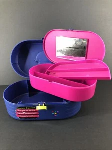 ORIGINAL Vintage große Caboodle Make-up Waschtischhülle 2642 abnehmbare Box Spiegel USA - Bild 1 von 16
