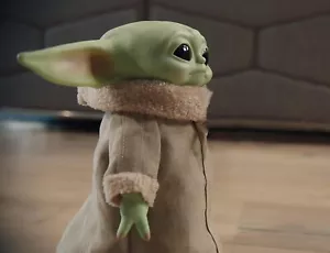 Star Wars RC Grogu Plush Toy, 12-in Soft Body Doll from The Mandalorian with Rem - Picture 1 of 7
