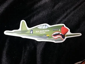 Pacific Aviation Museum Pearl Harbor Magnetic Flying Tiger Vinyl Sticker Green - Picture 1 of 3