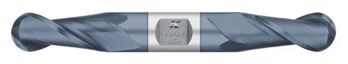 Kodiak 11/32 Dia Ball Nose ALTiN Double-End Carbide End Mill 2 Flute Made in USA - Image 1 of 1