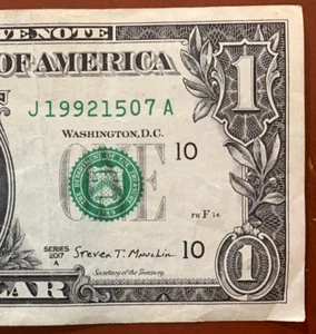 1992 15th July Birthday Note One Dollar Fancy Serial Number J 1992-15-07 A - Picture 1 of 3