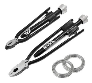 2 Pieces Aircraft Safety Wire Twisting Pliers Tools Set 6" & 9" Heavy Duty Wire - Picture 1 of 7