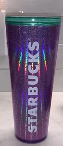 Starbucks Purple Bubbles Holographic Hobby Game Tumbler 24oz Double Walled Cup - Picture 1 of 5