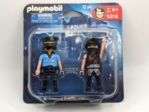 Playmobil 5816 Cop & Criminal/Thief  Action Figures w/ Card & Separated Blister