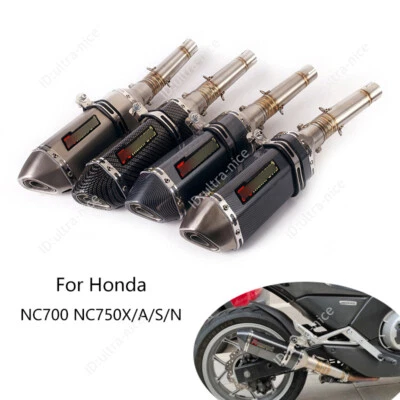 Silenciadores silenciadores de tubo de escape de 51 mm con puntas asesinas DB para Honda NC750X NC700 Foto 1 de 4