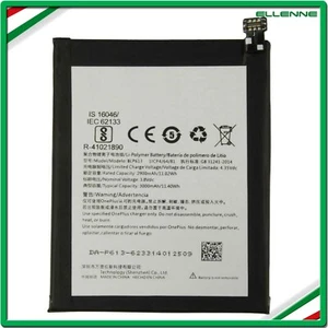 ✅BATTERIA PER ONEPLUS 1+ BLP613 PER ONE PLUS 3 3000MAH RICAMBIO NUOVA ✅ - Foto 1 di 3