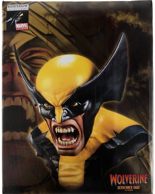 Sealed/NEW Wolverine Berserker Rage Life Size Bust Sideshow Marvel, 2011) Statue - Image 1 of 4