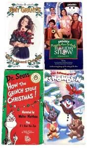 4 Christmas VHS Lot Family Children’s How Grinch Stole Snowden Amy Grant Rare - Picture 1 of 3