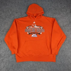Bowling Green Falcons Hoodie Mens Medium Adidas Sweater BGSU 2009 Vintage - Picture 1 of 14
