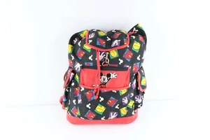 Mochila Bolso Mochila Vintage Años 90 Disney Mickey Mouse Estampado Completo Cargador Superior - Imagen 1 de 10