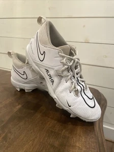 Nike Cleats Alpha Menace 3 Shark CV0582-109 White Size 10.5 - Picture 1 of 21