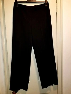 全新 BROOKS Brothers 弹力黑色舒适礼服裤聚酯纤维 10P 小号 — 第 1/4 张图片