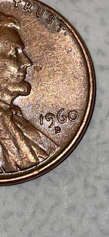 1960 d Lincoln memorial penny errors L on rim 9 dye clip ,E on ONE rev Cover