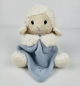 Demdaco Nat & Jules Plüsch Lamm christliches Stofftier Schaf Babydecke Kreuz - Bild 1 von 12