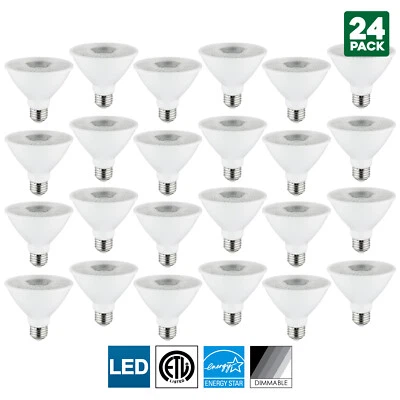 24 Pack Sunlite LED PAR30S Spotlight, 10W, 5000K Super White, Medium Base - Image 1 of 4