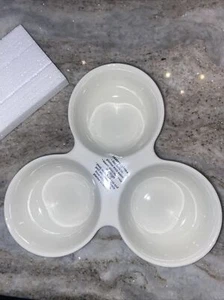 NORA FLEMING Retired Pearl Dot T6 Triple Dish for Mini   New in Box - Picture 1 of 5