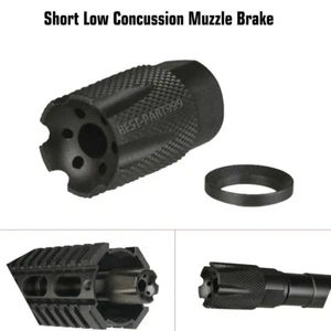Compact Low Concussion 1/2x28 Muzzle Brake Compensator .223/5.56/.22 /w washer - Picture 1 of 5