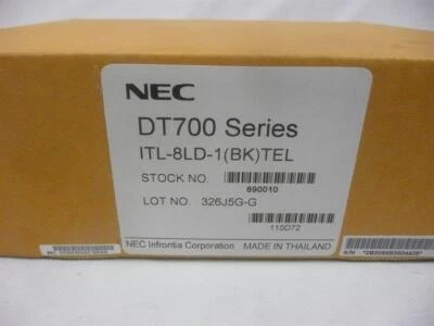 New NEC DT700 Series ITL-8LD-1 690010 8 Button Self-Labeling VoIP Telephone with - Image 1 of 4