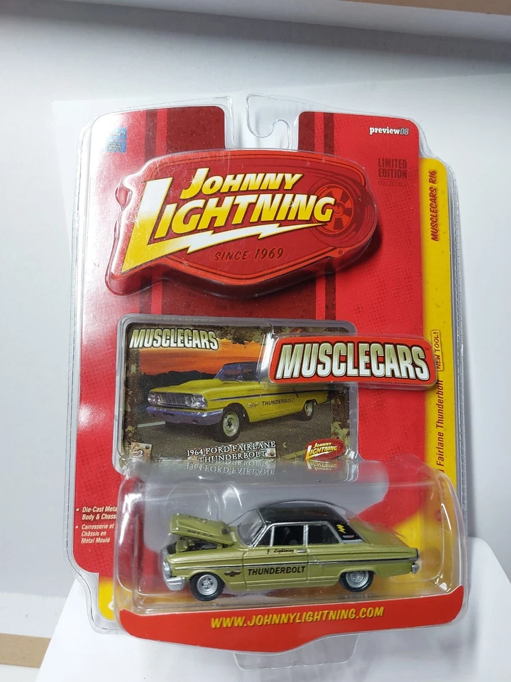 Johnny Lightning 1/64 🇨🇵 1964 Ford Fairlaine Thunderbolt - Photo 1/4