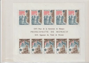 Monaco Europa CEPT Hojita del año 1982 (GN-471) - Imagen 1 de 1