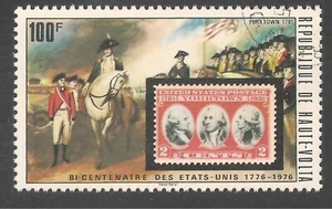 Burkina Faso #355 (A111) VF USED 1975 100fr US No 703 and Surrender at Yorktown - Picture 1 of 1