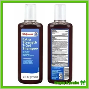 EXTRA STRENGTH Walgreens T-Gel Shampoo Compare to Neutrogena T/Gel 1% Coal Tar - Picture 1 of 1