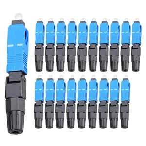 20Pcs SC/UPC Fiber Optic Fast Connectors Pre-Buried Connector Fiber8130 - Afbeelding 1 van 7