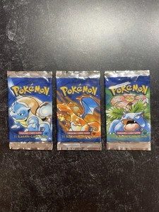 1st Edition Base Set Packs Empty/Opened Pokemon Cards 1999 - Picture 1 of 7
