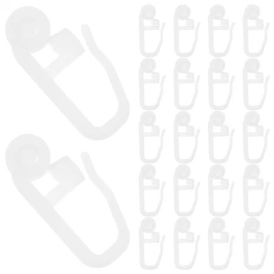  50 Pcs Track Rollers Shower Curtain Rouleaux De Rail Rideau Rideaux - Photo 1/4