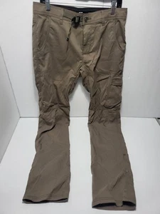 Pantalones Prana Para Hombre 32x32 Calce Recto Zion II Elastizados Cinturón Enrollable A Presión Marrón - Imagen 1 de 7