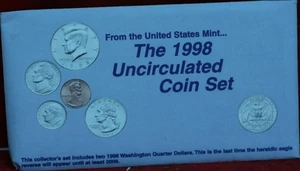 Uncirculated 1998 U.S. Mint Set P & D Mint - Picture 1 of 1