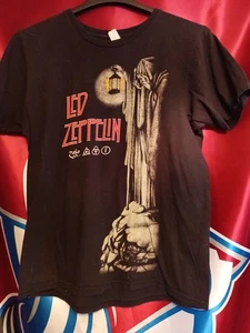 Hard Rock Band Led Zeppelin T-Shirt "the Hermit" schwarz kurzarm - Bild 1 von 2